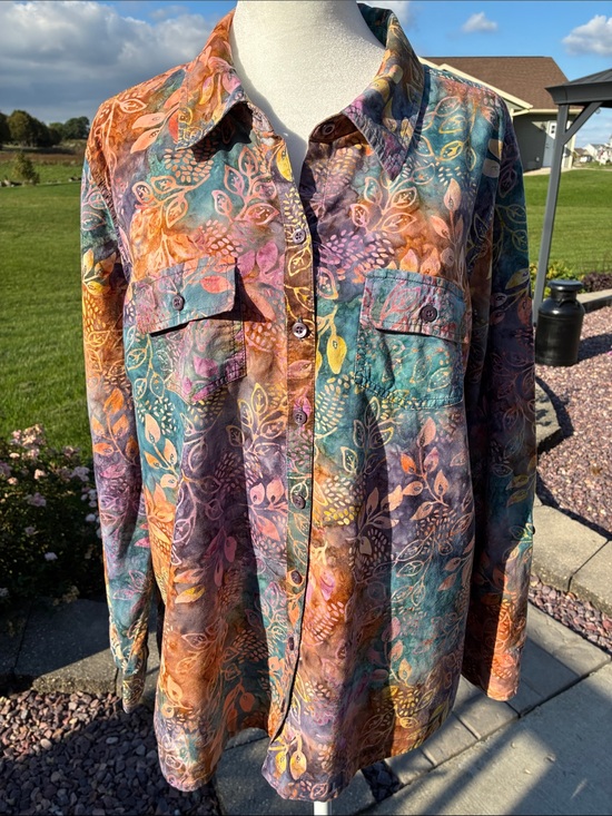Christopher & Banks Tops - Christopher & Banks Cotton Button Down XL